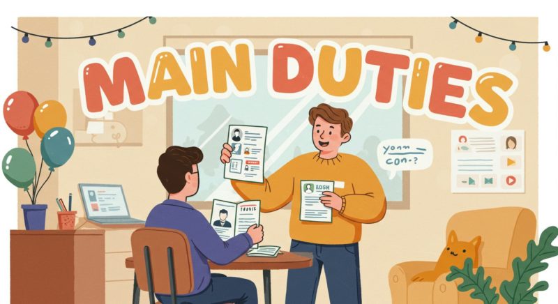 採用面接アシスタントの主な仕事内容